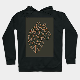 Lineart Leopard Minimalistic Hoodie